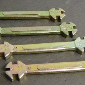 HELIX RACING 301-1500 4PC SPOKE WRENCH SET, Spoke Type; 4 Millimeter To 7.4 Millimeter Spoke Size; Zinc With Dichromate Finish; Set Of 4