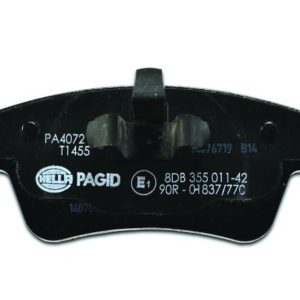 HELLA 355011421 BRAKE PAD SET DISC BRAKE, Low-Metallic; Set Of 2; With Mounting Hardware