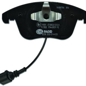 HELLA 355014031 BRAKE PAD SET DISC BRAKE, Low-Metallic; Set Of 2