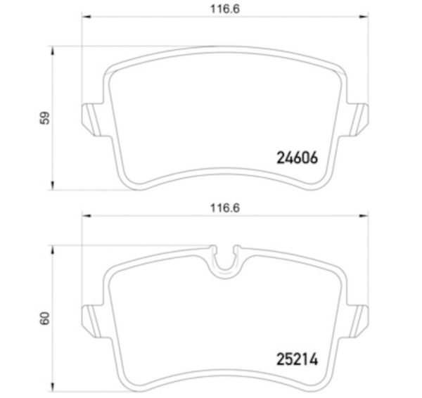 HELLA 355016061 DISC BRAKE PAD, Low-Metallic; Set Of 2; With Pad Wear Sensor
