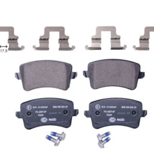 HELLA 355025391 BRAKE SHOE SET, Low-Metallic; Set Of 2; With Brake Caliper Screws