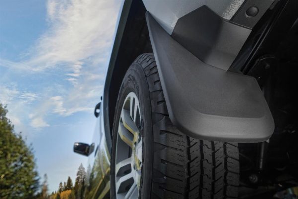 HUSKY LINERS 56796 Front & Rear Mud Guards | 2007 - 2013 Chevrolet Silverado 1500, 2007 - 2014 Chevrolet Silverado 2500/3500 w/ Single Rear Wheels, 4 Piece Set, Front & Rear Set - Black, 4 Pc