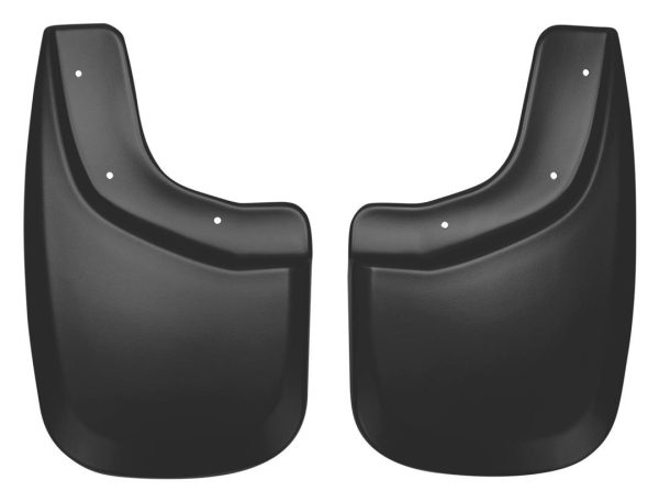 HUSKY LINERS 57811 Rear Mud Guards | 2004 - 2012 Chevrolet Colorado/GMC Canyon w/ Large Flares, Rear Set - Black (Pair)