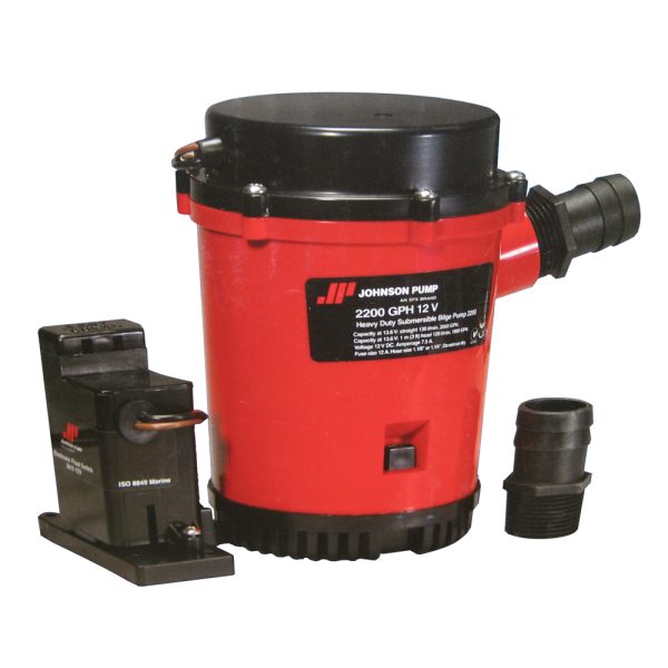 JOHNSON PUMP 02204-00 2200GPH AUTO BILGE PUMP WITH MAG SWITCH - 12V