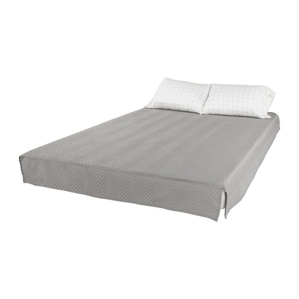 LIPPERT 2022107820 Easy Zzzs RV Bedding Set - Queen, Grey