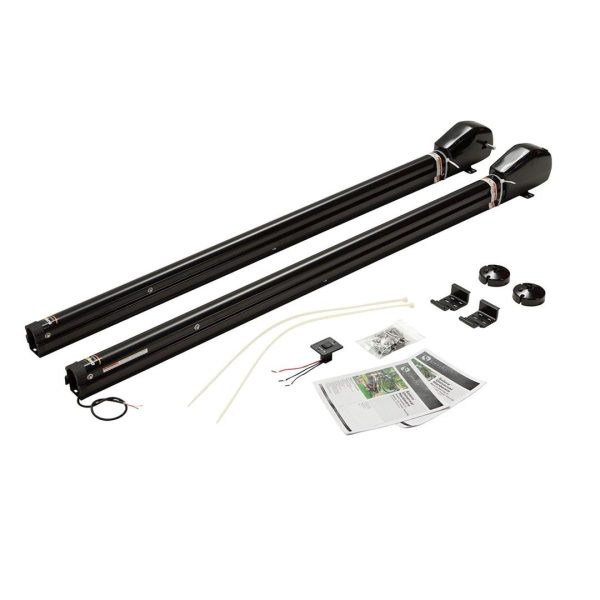 LIPPERT 434723 Awning Arm; Solera; For Patio Awnings; 69 Inch Arm Size; Electric; 12 Volt; Infinite Pitch; Black; Full Set