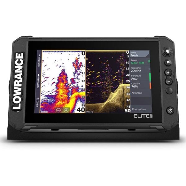 LOWRANCE 000-15692001 Elite FS 9 Fish Finder with Active Imaging 3-in-1 Transducer, Preloaded C-MAP Contour+ Charts