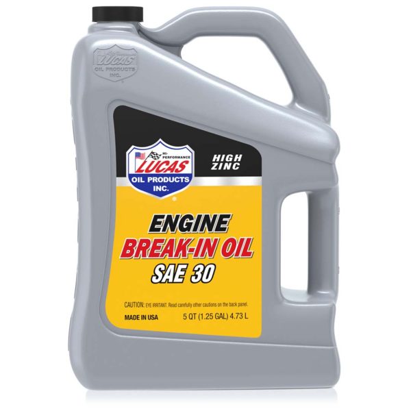 LUCAS OIL 10631 SAE 30 Break In Oil 5 Qt