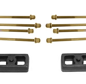 MAXTRAC 907315 Leaf Spring Block Kit; 1-1/2 Inch Lift; Set Of 2; With U Bolts