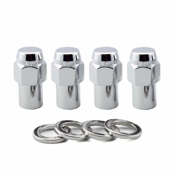 MCGARD 61002 Chrome Regular .746 INCH Shank Style Lug Nut Set (M12 x 1.5 Thread Size) - Set of 4