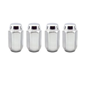 MCGARD 64008 Chrome Cone Seat Style Lug Nut Set (9/16 INCH - 18 Thread Size) - Set of 4
