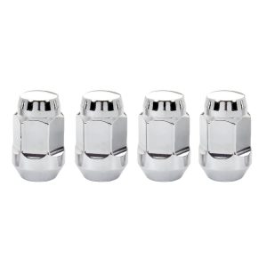 MCGARD 64011 Chrome Bulge Cone Seat Style Lug Nut Set (7/16 INCH - 20 Thread Size) - Set of 4