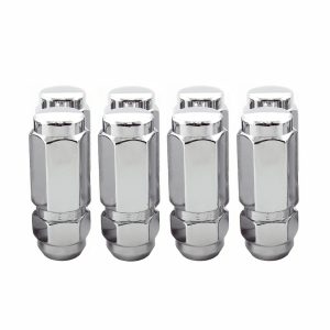 MCGARD 64806 Chrome Duplex Cone Seat Style Lug Nut Set (9/16 INCH - 18 Thread Size) - Set of 8
