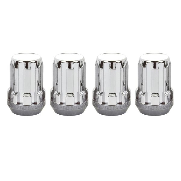 MCGARD 65357 Chrome Cone Seat SplineDrive Lug Nut Set (M12 x 1.5 Thread Size) - Set of 4