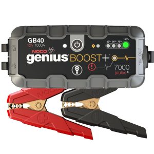 NOCO GB40 Boost Plus 1000A UltraSafe Car Battery Jump Starter, 12V Jump Starter Battery Pack, Battery Booster, Jump Box, Portable Charger and Jumper Cables for 6.0L Gasoline and 3.0L Diesel Engines