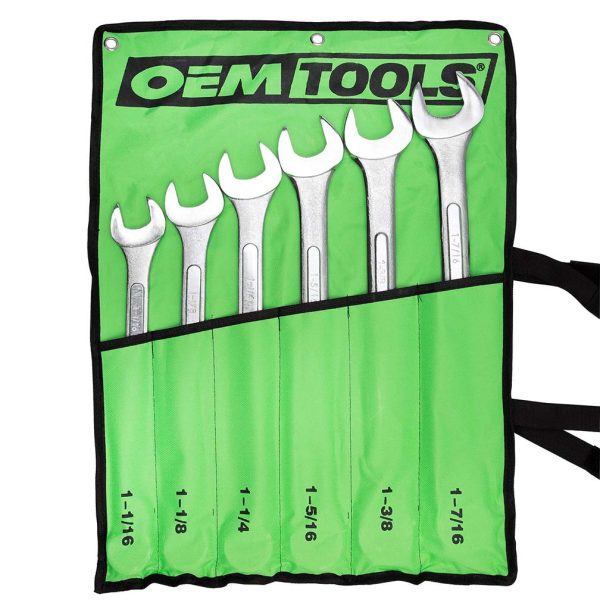 OEM TOOLS 22100 6 Pc. SAE Jumbo Wrench Set