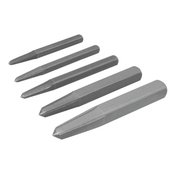 PERFORM TOOL W80562 Screw Extractor Set - 5-Piece Chrome Vanadium Steel Set with Flutes for Positive Grip, Includes Handy Organizer