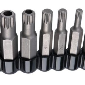 PERFORM TOOL W86024 Nine Piece Triple Square (12 point) Bit Set for Asian and European Vehicles with Vinyl Holder