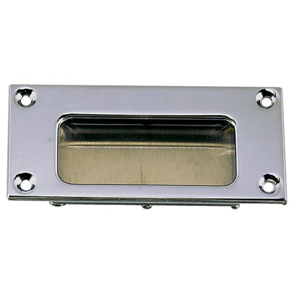 PERKO 1110DP0CHR FLUSH PULL - CP ZINC 3-11/16 INCH X 1-11/16 INCH