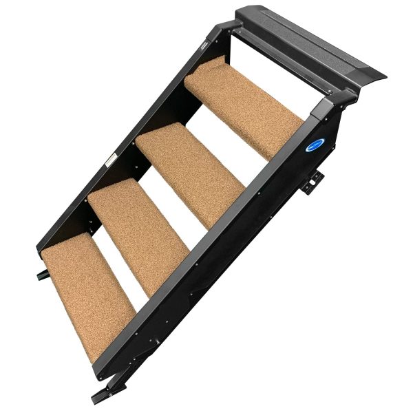 PREST-O-FIT 2-0537 Trailhead Step Rug 23.5 in. W (4 Pc Set) Fits MORryde StepAbove 4 Step - Buckskin Brown