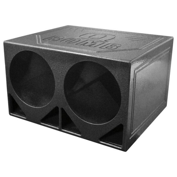 QPOWER QBOMB12TB Dual 12 INCH Woofer Box INCHq Bomb INCH Turbo Ported