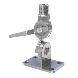 SHAKESPEARE 4187 SS Ratchet Mount - STAINLESS RATCHET MNT W/ HANDLE