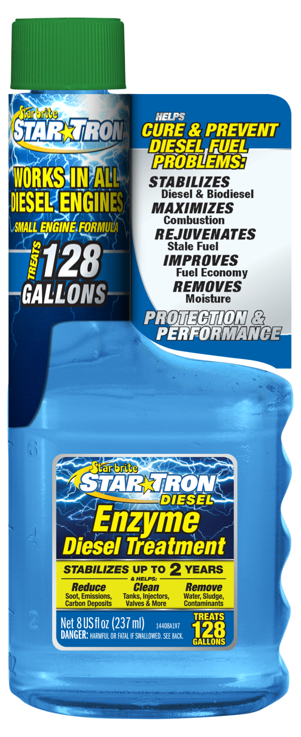 STAR BRITE 14408 Star Tron Enzyme Fuel Treatment - Automotive Diesel Formula - 1 oz. Treats 16 Gallons - 8 OZ