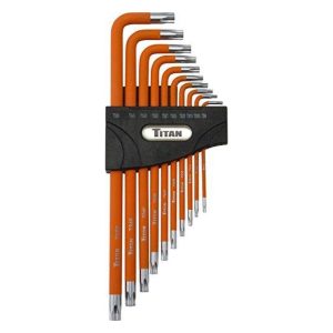 TITAN 12734 Tamper Resistant (Security Pentalope) 5-Lobe Key Set (10 Piece Set)