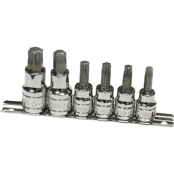 TITAN 16116 Torx Bit Socket Set (6 Piece Set)