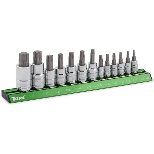 TITAN 16122 Torx Bit Socket Set (13 Piece Set)