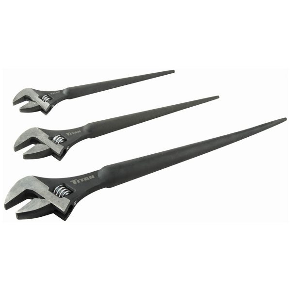 TITAN 223 Tool 3 pc Adjustable Construction Wrench Set