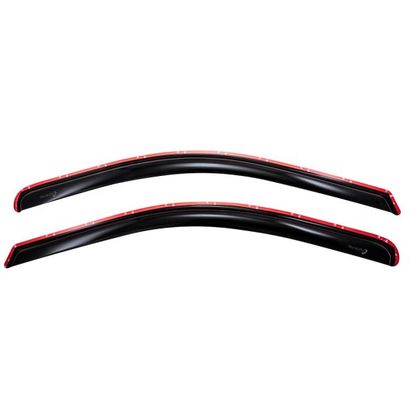 TRAILFX 2002IC TFX INCHANNEL WNDW VENTS SMOKE 2PC, Low Profile; In-Channel; Smoke; Acrylic; Set of 2