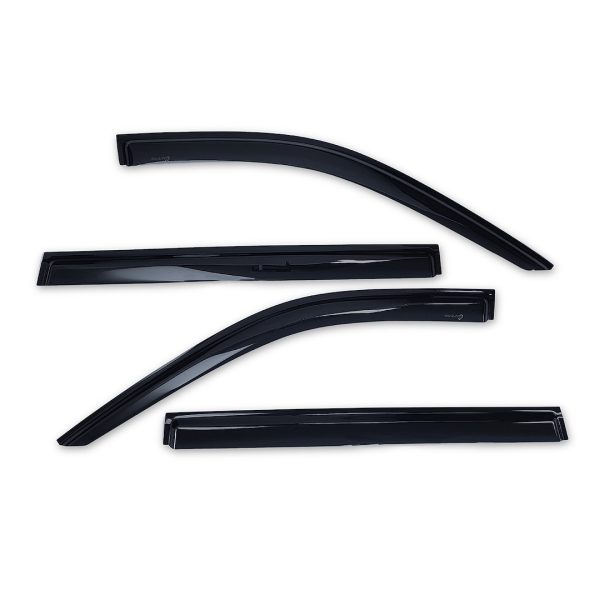 TRAILFX 4716H WINDOW VENT 4PC YUKON XL SUBURBAN, Low Profile; Fits Front And Rear; Tape-On; Smoke; Acrylic; Set Of 4