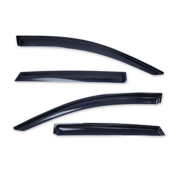 TRAILFX 4930H WINDOW VENT 4PC FORD EDGE, Low Profile; Fits Front And Rear; Tape-On; Smoke; Acrylic; Set Of 4
