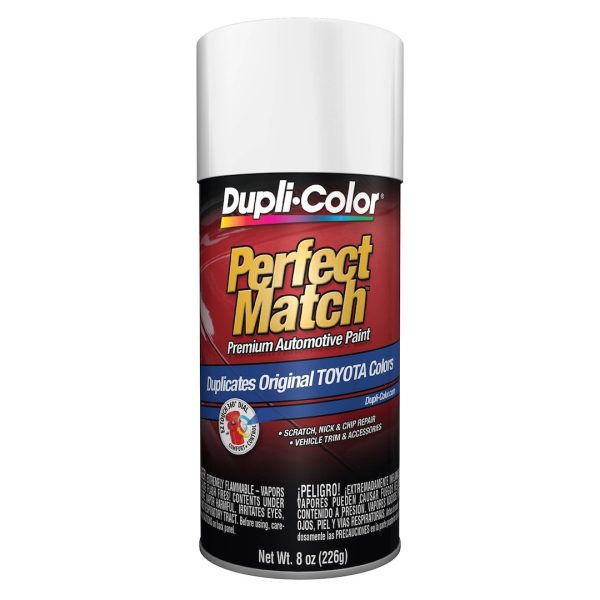 VHT BTY1578 EXACT MTCH TOYTA WHTE, Use For Automotive Body Paint Repair; White Paint Code 045; 8 Ounce Aerosol Can