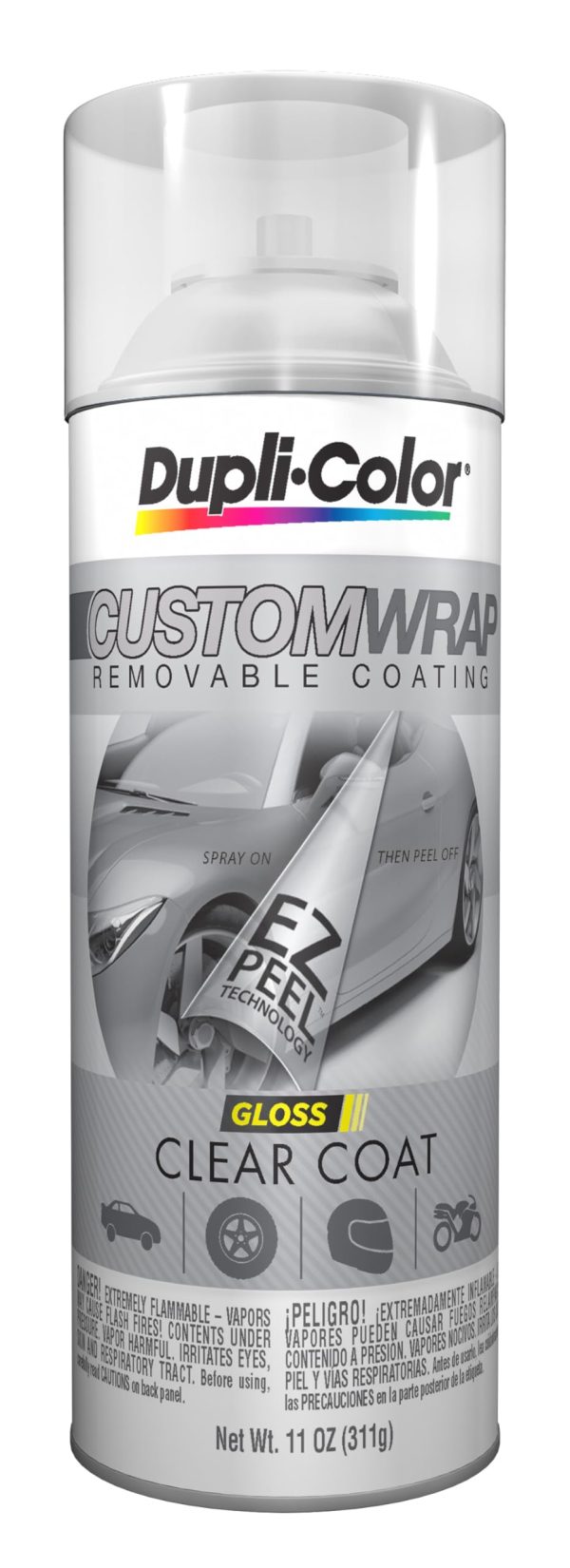 VHT CWRC901 Dupli-Color E7 Custom Wrap Gloss Removable Automotive Paint - Clear Spray Paint - 11 oz. Aerosol Can