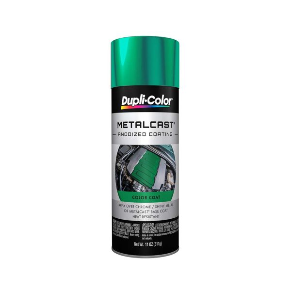 VHT MC203 Dupli-Color Metalcast Automotive Spray Paint - Green Anodized Coating - 11 oz Aerosol Can