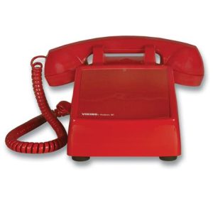 VIKING K-1900D-2RED Hotline Desk Phone - Red