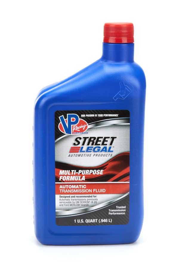 VP FUEL VP4011143 Auto Trans Fluid; Street Legal; Dexron III/ Mercon; 1 Quart Bottle