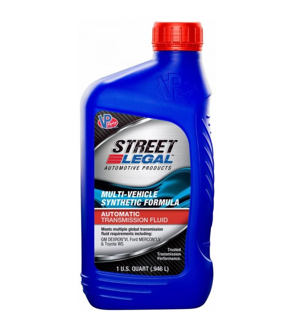 VP FUEL VP4021143 Auto Trans Fluid; Street Legal; Dexron VI; Synthetic Blend; 1 Quart Bottle