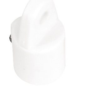 WHITECAP 3416WP Nylon 3/4 INCH Inside Eye Top Fitting with Set Screw - White, Pair