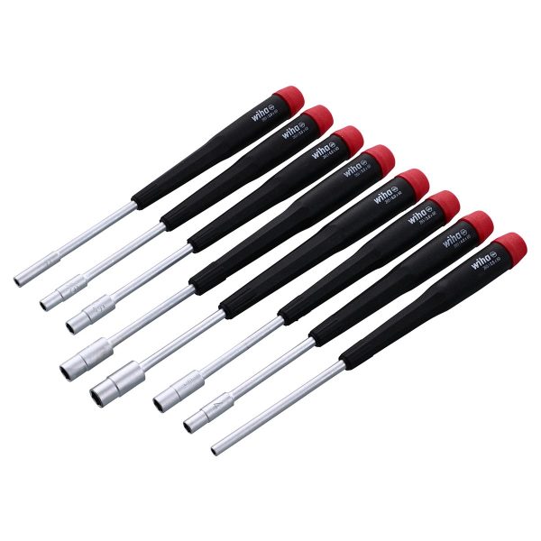 WIHA 26590 Precision Nut Driver Metric Screwdrivers - 8 Piece Set