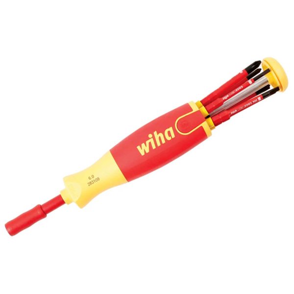 WIHA 28393 Insulated Slimline Ultra Driver with SoftFinish Handle (7 Piece Set)