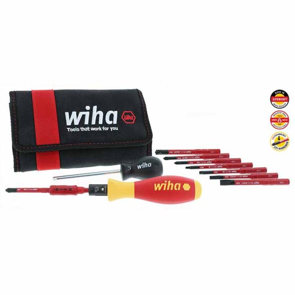 WIHA 28789 11 Piece Insulated TorqueVarioS 1050 In/lb and SlimLine Blade Set