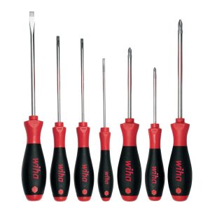 WIHA 30278 SoftFinish Slotted and Phillips Screwdriver Set - 7 Piece Set