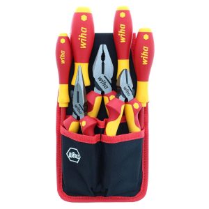 WIHA 32985 Insulated Industrial Pliers and Screwdriver Set - 7 Piece Set