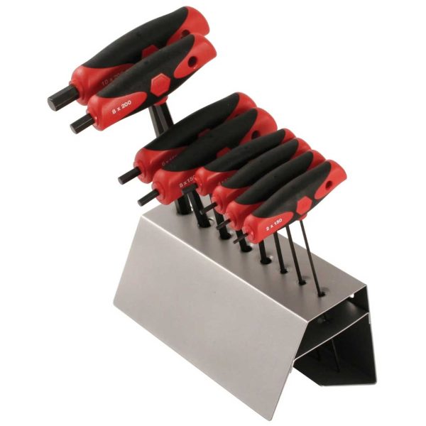 WIHA 33489 8 Piece Soft Grip Dual Drive Hex THandle Set Metric