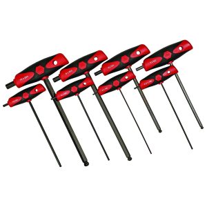 WIHA 33496 Metric HEX T-Handle Set - 8 Piece Set