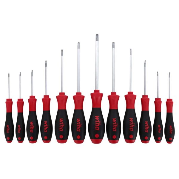 WIHA 36267 SoftFinish Cushion Grip Torx Screwdriver Set T5 to T40 (12 Piece Set)