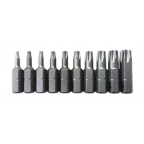 WIHA 72595 Torx Bit Set: T7 - T40 (10 Piece Set)